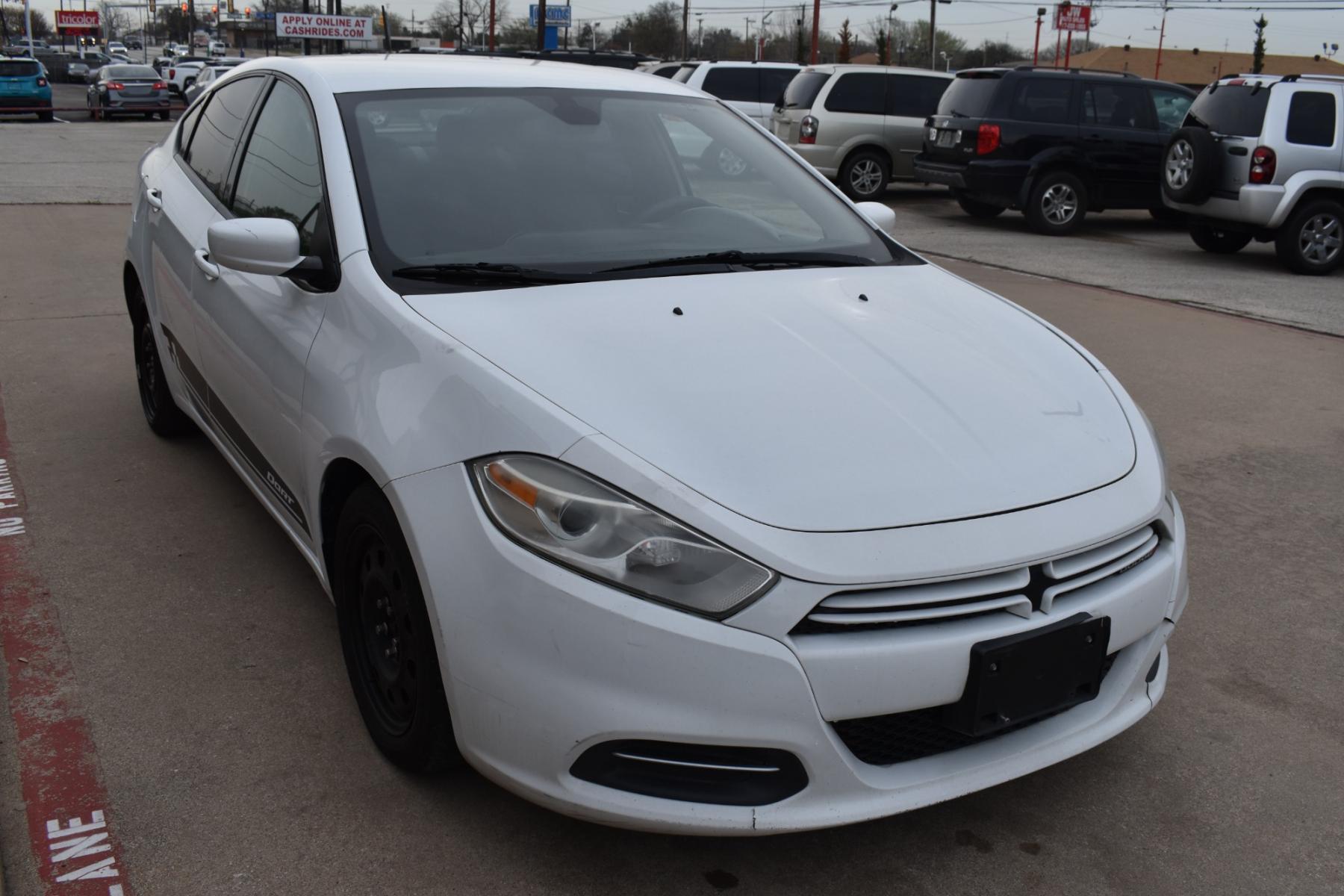 2016 White /Black Dodge Dart SE (1C3CDFAA0GD) with an 2.0L L4 DOHC 16V TURBO engine, 6 SPEED AUTOMATIC transmission, located at 5925 E. BELKNAP ST., HALTOM CITY, TX, 76117, (817) 834-4222, 32.803799, -97.259003 - This Vehicle has a Clean Carfax Report!! Rides and Drives great, it just needs YOU Behind the Wheel!! Call Us at (817) 834-4222 Our #1 Goal is to get you APPROVED!!! Easy, simple financing available!! We know you need reliable transportation to get you to work, home, and play. Yet, so many people ar - Photo #2